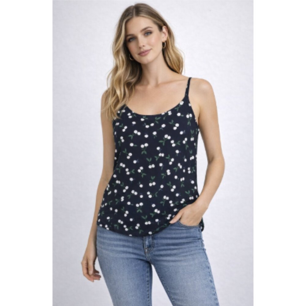 Banana Republic Blue Fitted Camisole Top